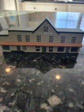 CL ADAMS hardware Store Wood Building Decor Woodbury Conn ct hand painted 