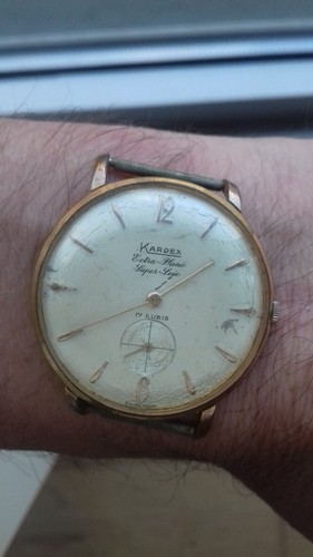 Kardex EXTRA PLANO SUPER LUJO P 320 SUBSECONDS HAND-WINDING VINTAGE 50's WATCH - Imagen 3 de 11