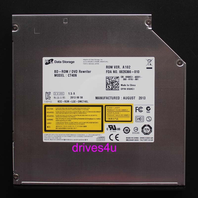 HL CT40N for Asus G750JX G750JH G750JW Blu Ray BD-ROM DVD/CD-RW