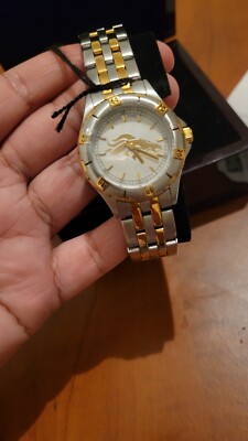 NEW Game Time Watch Women's NE Patriots 23K Gold Logo