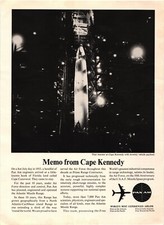 1964 Print Ad Pan Am Airlines Cape Kennedy At...