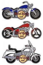 Hard Rock Cafe ONLINE 2007 Spinning Bike Complete 3 PIN Set - LE 75 - HRC #37845