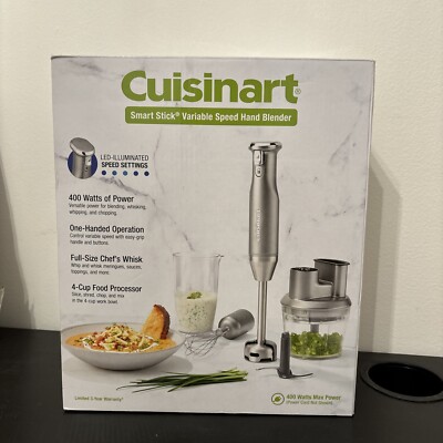 Cuisinart Smart Stick Variable Speed Hand Blender Food Processor  