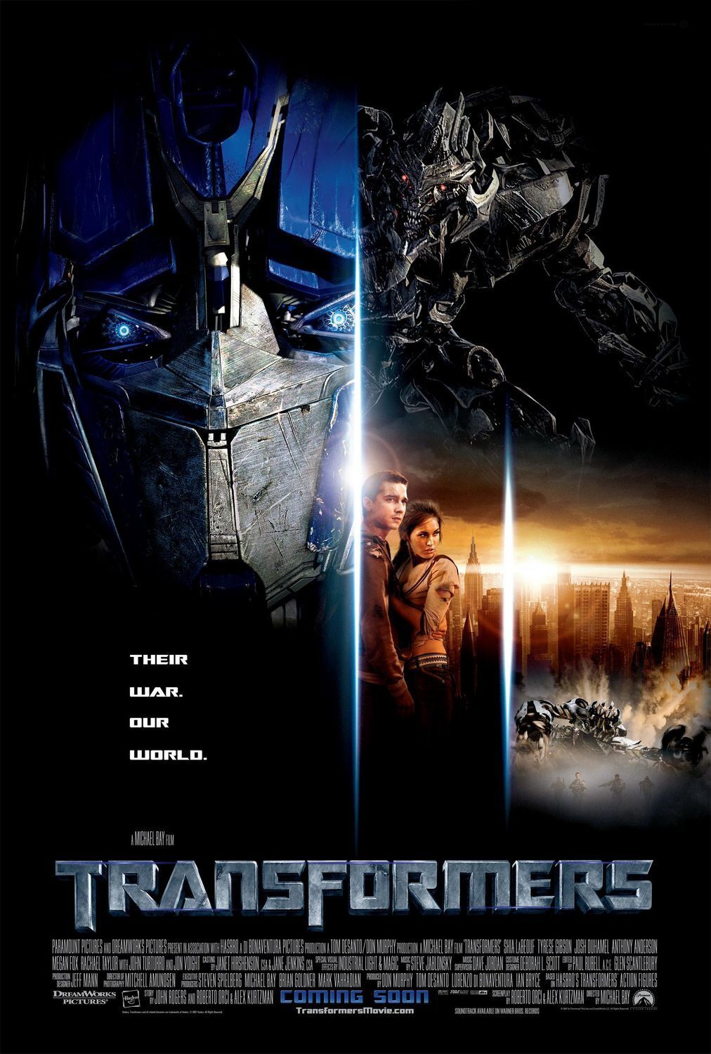 TRANSFORMERS (2007) ORIGINAL INTERNATIONAL MOVIE POSTER - ROLLED -  DOUBLE-SIDED | eBay