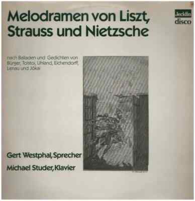 LP Gert Westphal, Michael Studer Melodramen von Strauss, Liszt und Nietzsche