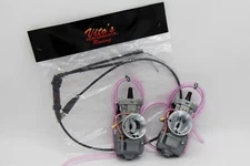 2 x Yamaha Banshee 28mm 28 Mil Larger Carbs Carburetors PWK + Vito's thumb cable