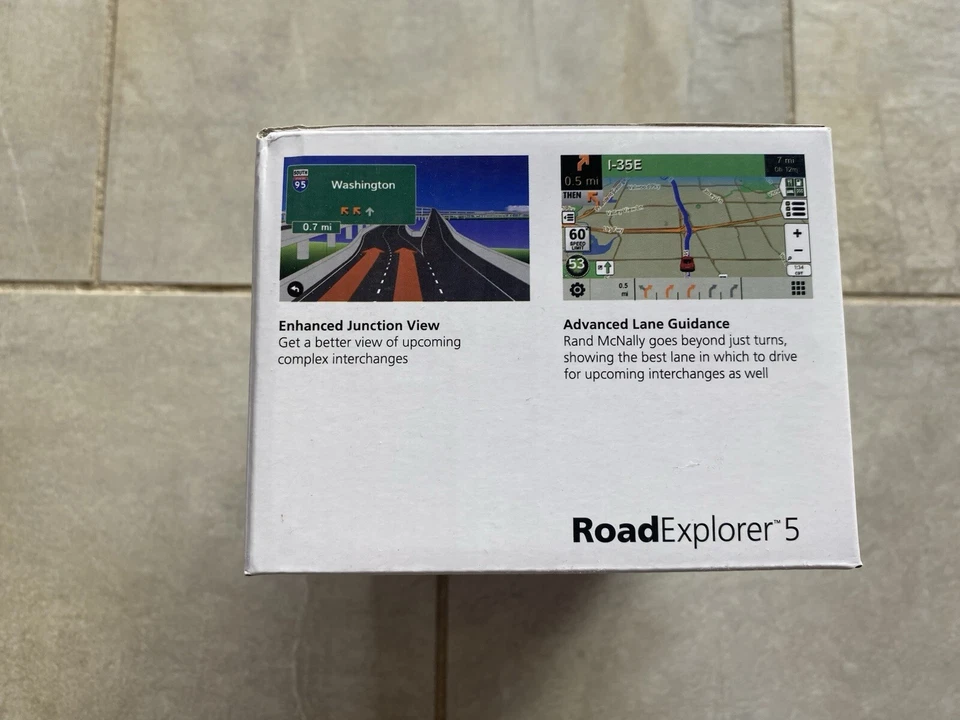 Rand McNally Road Explorer 5 GPS 5” Screen Lifetime Maps Exellent Condition  - Image 3 of 4