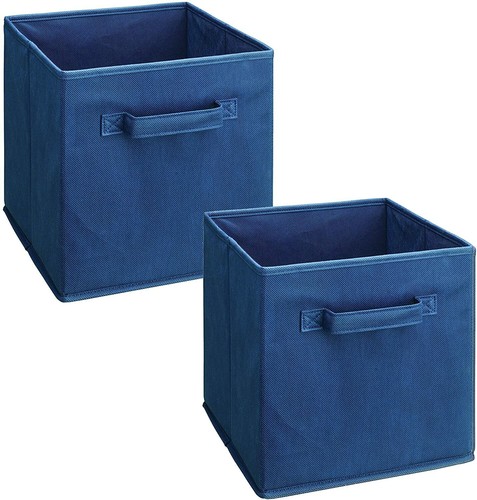 ClosetMaid Cubeicals Fabric Drawers Blue 2 Pack 8943 - Picture 2 of 5