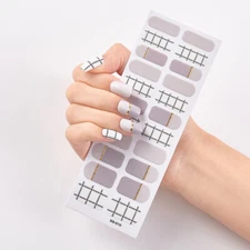 Full Size Nail Wraps Stickers Polish Toe Manicure Art polish strip 3D Decal New