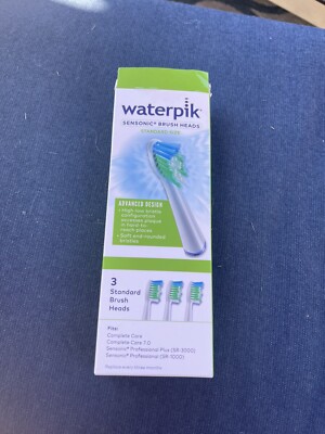 Waterpik Sensonic Standard Brush Heads, SRRB-3W 3242 - New
