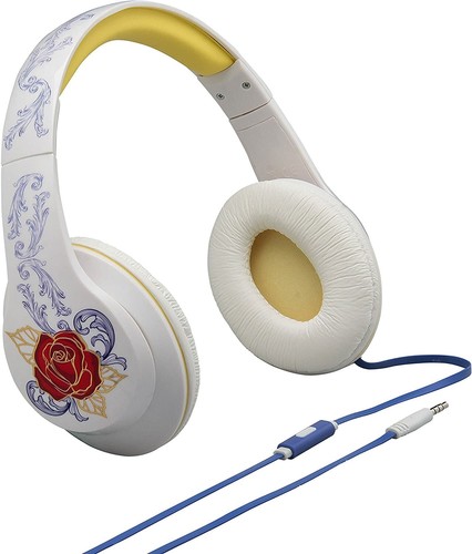 Disney iHome Headphones for Kids, Built In Mic & Volume Control - Beauty & Beast - Picture 2 of 7