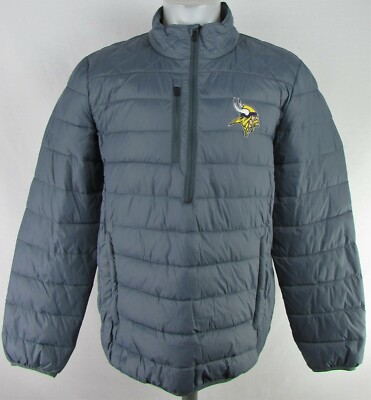 quarter zip puffer jacket