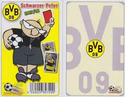 TEEPE BVB 09 Borussia Dortmund Schwarzer Peter Kartenspiel Fußball 2007/08 Karten OVP