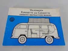 Betriebsanleitung / Handbuch VW Bus Volkswagen T2 Camper Eurovette + Caravette