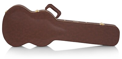 Gator Cases Deluxe Wood Case for SG Electric Guitars; Brown Color (GW-SG-BROWN)