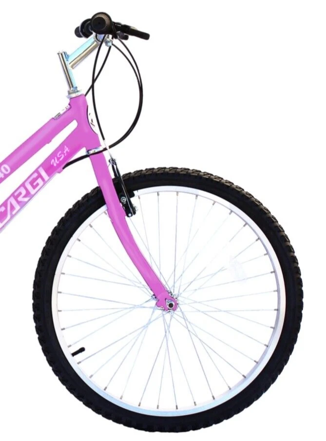 Bicicleta de montaña 18 velocidades 24" cuadro de acero M40 MTB mujer principiante bicicleta de freno en V Foto 3 de 3