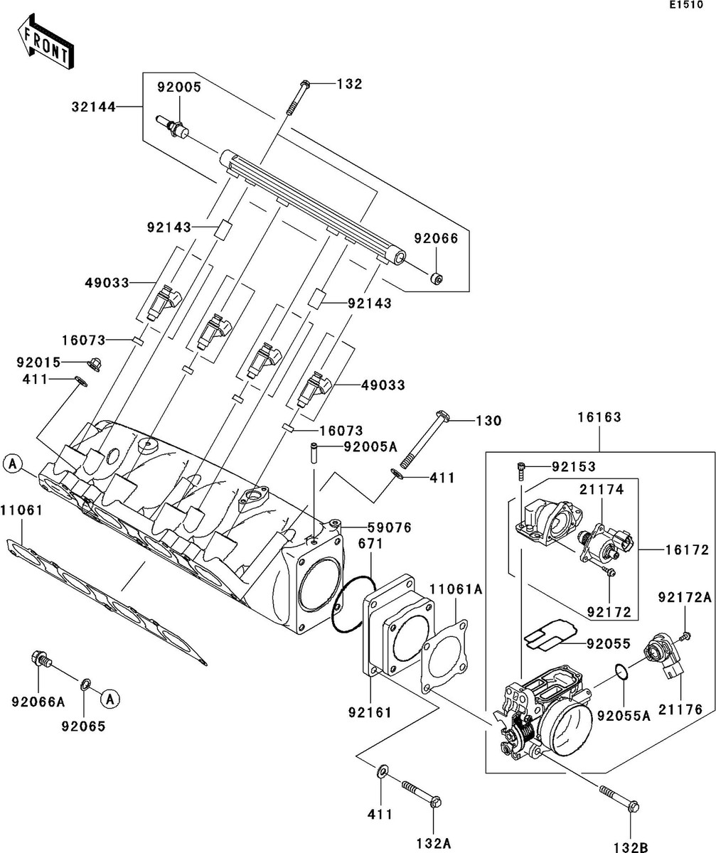 ULTRA260X'09 OEM (Throttle) NOZZLE-INJECTION Used [X2209-53 ULTRA260X'09 OEM (Throttle) NOZZLE-INJECTION Used [X2209-53