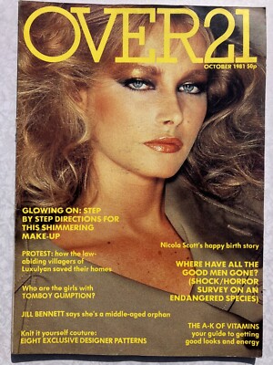 OVER21 - OVER 21 MAGAZINE OCT 1981 VIDAL SASSOON - JILL BENNETT - ROME FOOD