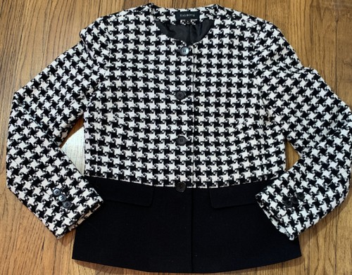 WOMEN'S TALBOTS WOOL BLEND BLACK 