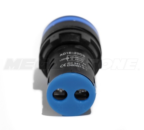 22mm Blue 12V LED Industrial Indicator Pilot Light w/Screw Terminal USA SELLER! - Picture 4 of 6