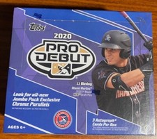 2020 Topps Pro Debut Jumbo Hobby Box 3 Autographs