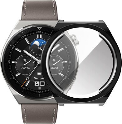 Hülle für Huawei Watch GT3 Pro 46mm Schutzhülle Schutzglas Display Hartglas