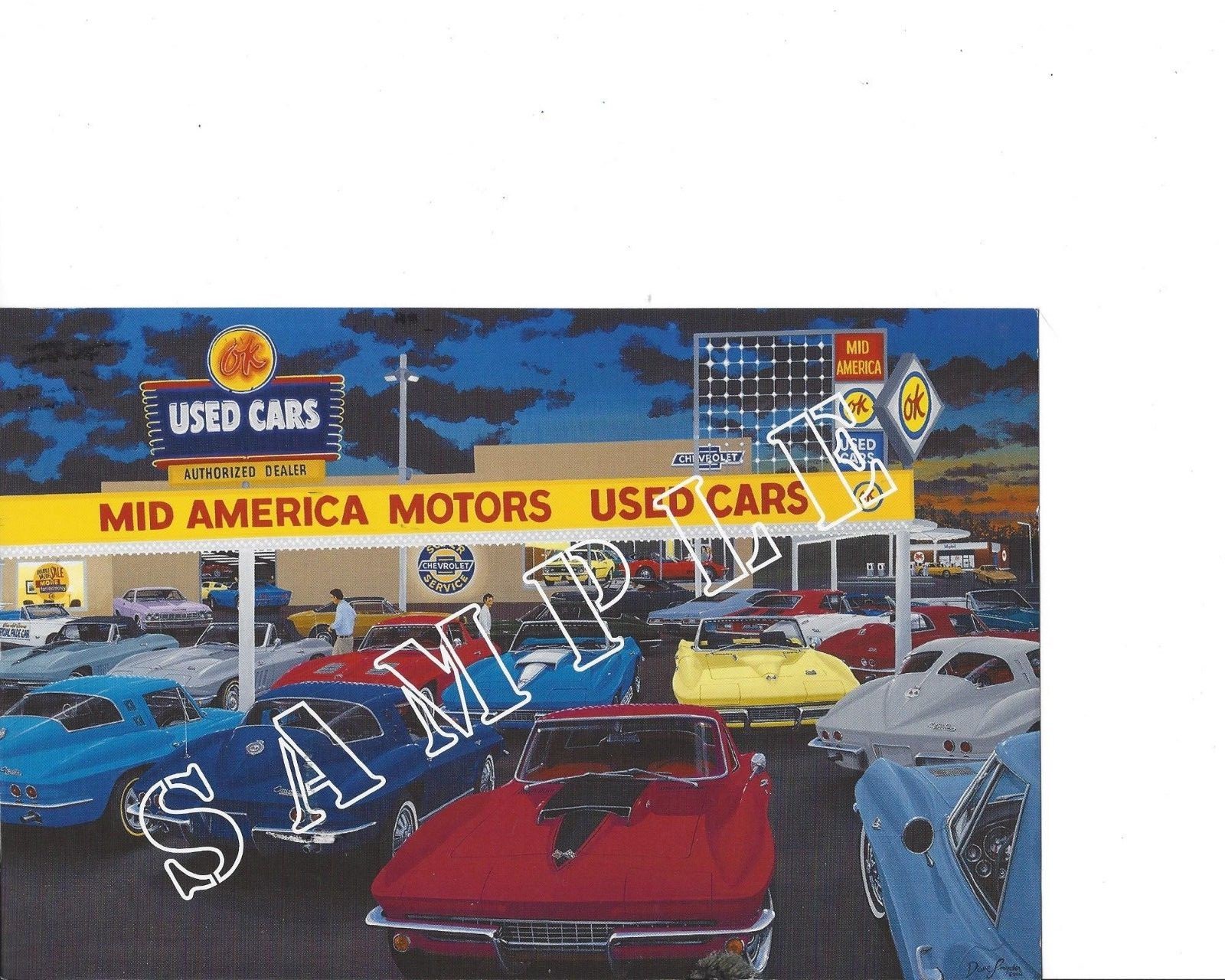 David Snyder Car Art Mid America Mid Years AP 12 of 50 Large