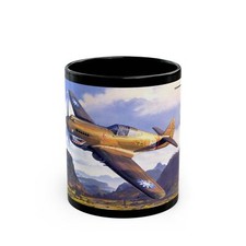 Taza de café The Flying Tiger WWII Hero Airplanes Of The Past Fighters