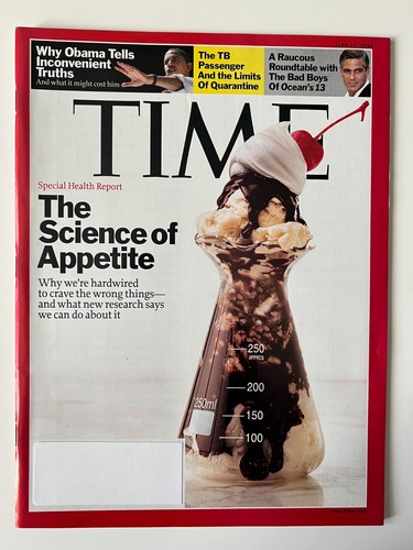 SCIENCE OF APPETITE CRAVINGS June 11 2007 TIME MAGAZINE Obama Inconvenient Truth - Afbeelding 1 van 2