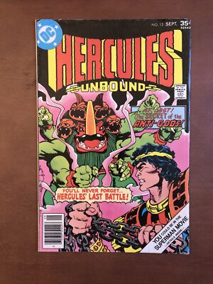 Hercules Unbound #12 (1977) 7.5 VF DC Key Issue Bronze Age Comic Book Newsstand