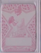 Chris Oladokun 2023 Leaf 1/1 Un-Autographed Printing Plate Exotic Magenta Cheet