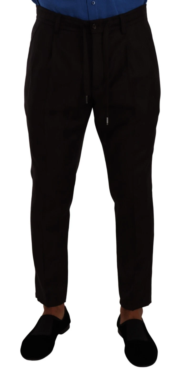 DOLCE & GABBANA Pants Bordeaux Wool Men Skinny Trousers IT48 / W34 / M RRP $1200