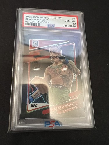 Sean O'Malley [Black Pandora] #9 2022 Panini Donruss Optic UFC card