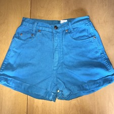 VINTAGE 90's HIGH WAISTED GRUNGE JEAN SHORTS 27" waist 3" inseam