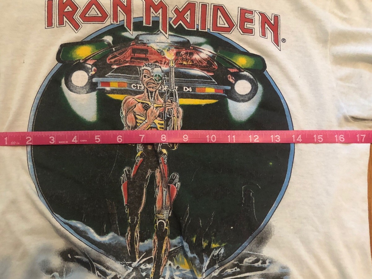 レア1987 Iron Maiden タイダイ Tシャツ VINTAGE T Vintage 1987 Iron Maiden Somewhere in Time Album Tie Dyed