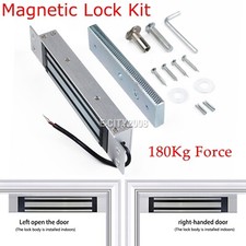 350Lbs Magnetic Door Lock Kit 180kg Force 12V Invisible Installation Single
