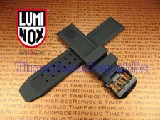 LUMINOX Rubber Band EVO Watch Strap 3050 3950 23mm Colormark Navy Seal Black I