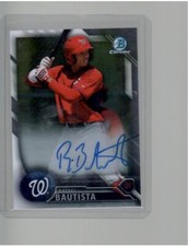 RAFAEL BAUTISTA BOWMAN 1ST ROOKIE AUTO 2016 BOWMAN CHROME BASEBALL
