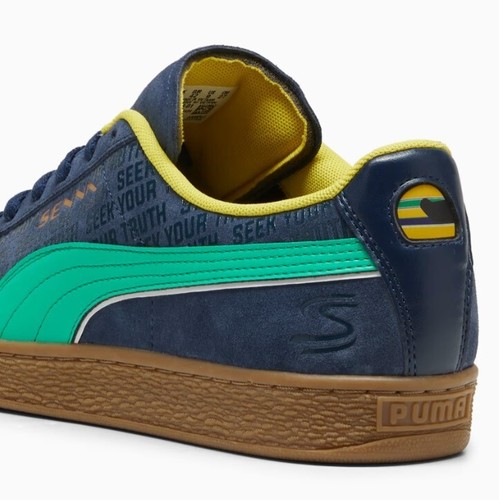 NEW Ayrton Senna PUMA A VIDA Suede Shoes BRAND NEW, Mens Size 11.5, Mint in Box - Picture 16 of 22