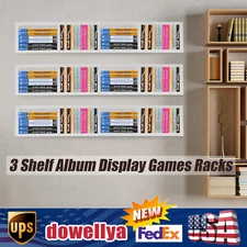3 Shelf Album Display Games Racks DVD CD Storage Media Tower Video Racks Unit