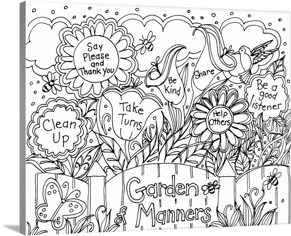 Manners Coloring Pages For Kids