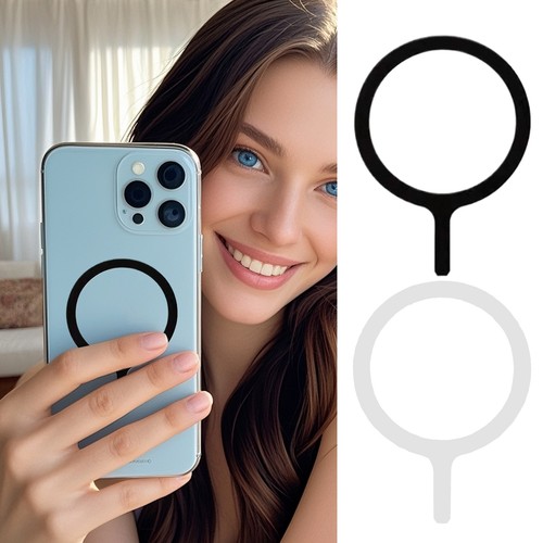 Étui de téléphone étui de téléphone magnétique autocollant magnétique feuille magnétique anneau fort sans fil - Photo 11 sur 14