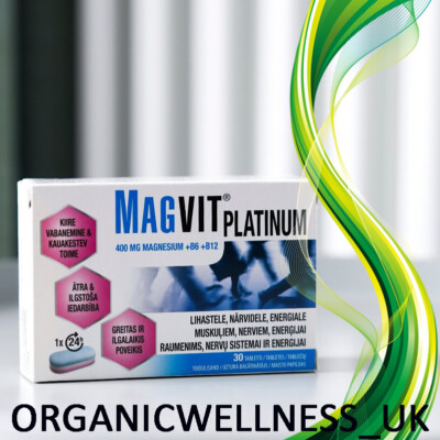 PERRIGO MAGVIT PLATINUM Magnesium + Vitamin B Komplex (B6 + B12) 30t.