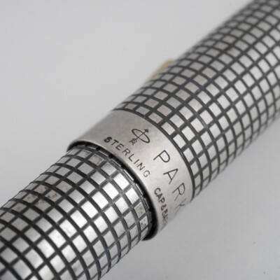 Parker 75 Cisele Sterling Silver Ballpoint Pen FREE SHIPPING
