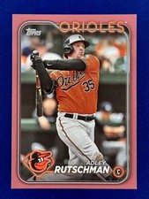 2024 Topps Series 1 ADLEY RUTSCHMAN #35 Mother's Day Hot Pink #/50 Orioles