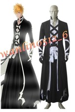 Anime Bleach Ichigo Kurosaki Bankai Full Set Outfit Cosplay Costume