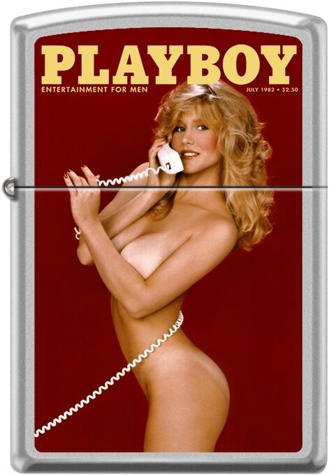 Zippo Playboy July 1982 Cover Satin Chrome Windproof Lighter NEW RARE. Available Now for 20.13