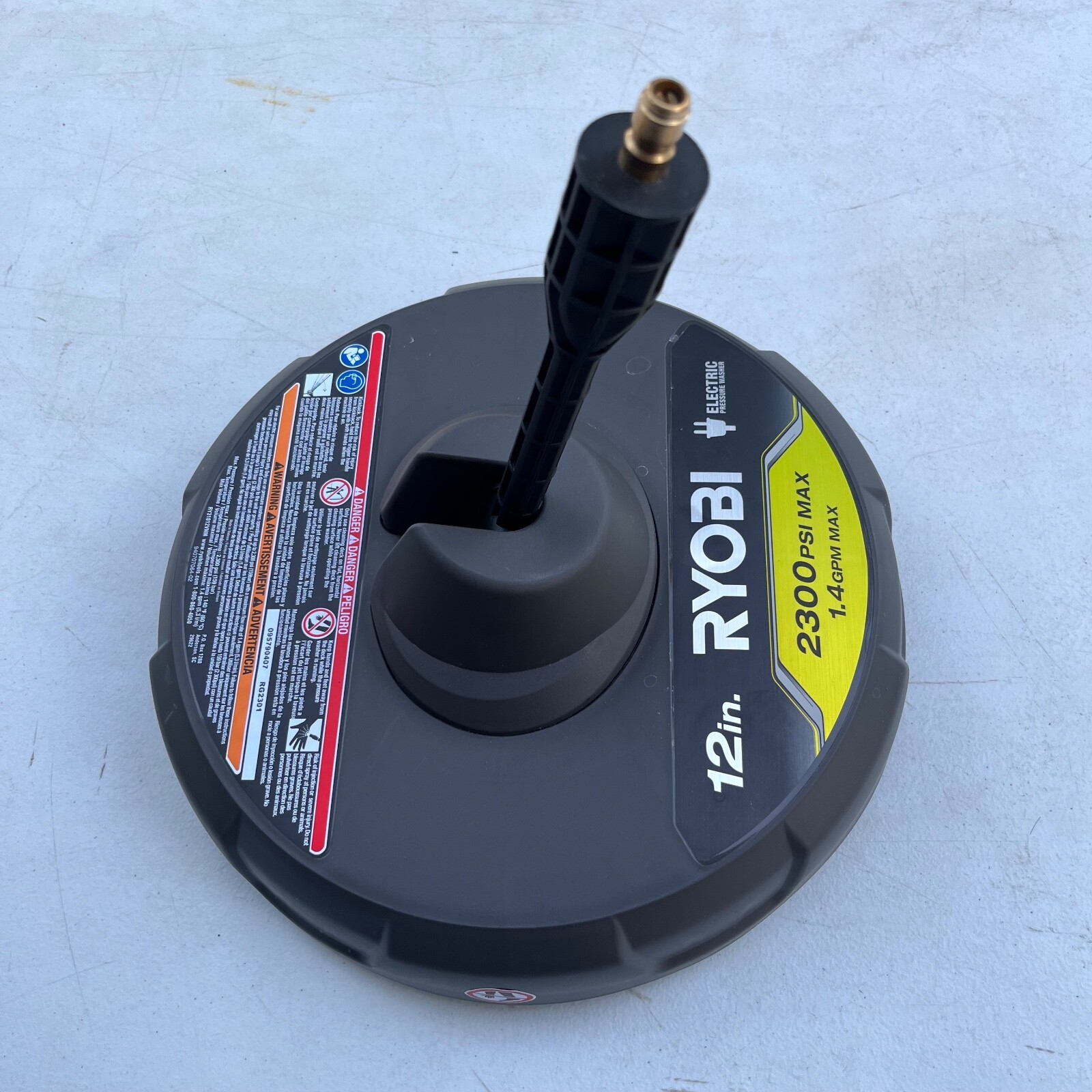 RYOBI RY31012 12 in. 2300 PSI Electric Pressure Washers Surface Cleaner