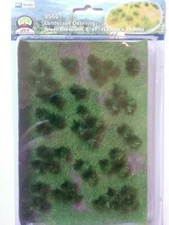  JTT Scenery HO Scale 5" x 7" Green Grassland Landscape Detailing #95601 ~ TS