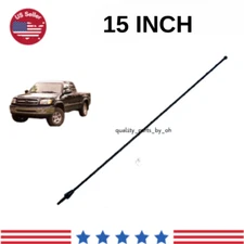 15" Short Black Antenna Mast Replacement AM/FM For TOYOTA TUNDRA (2000-2020)